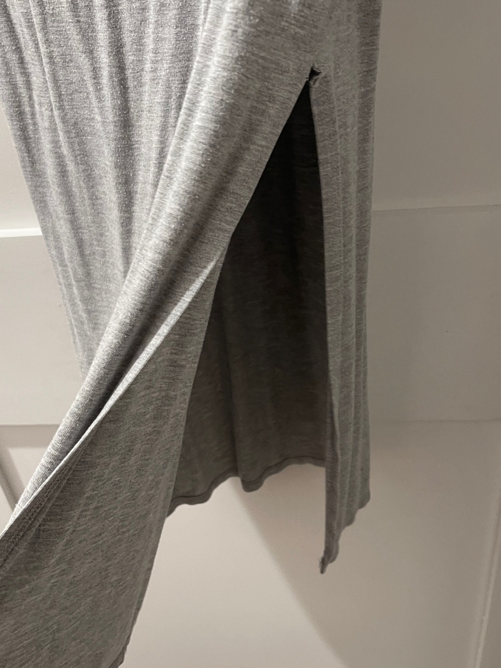 Women's Gray Scoop Neck Maxi Dress - Picture 2 of 2